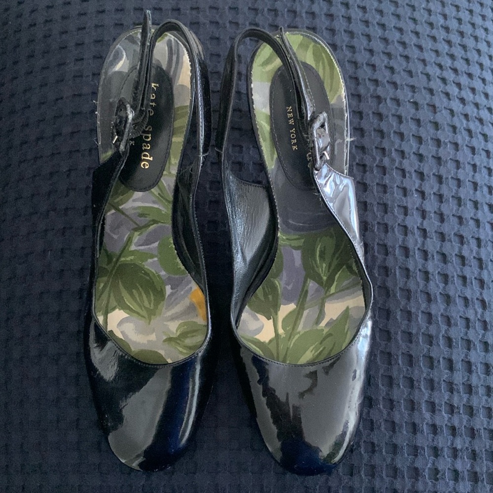 Kate Spade Patent Leather Sling Back